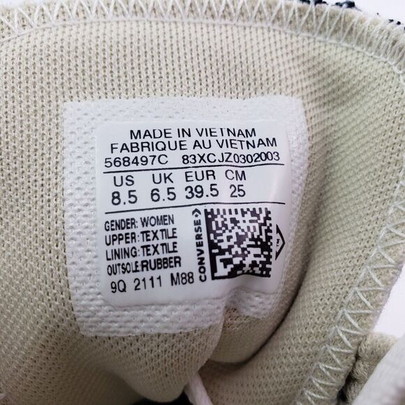 Converse CTAS Move HI Womens Size 8.5 Black Canvas Platform Sneaker Shoes 568497 - Picture 12 of 16